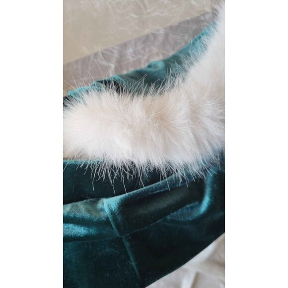 CHRISTMAS LOUNGE SET GREEN VELVET SZ M - Picture 6 of 8